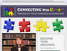 Tablet Screenshot of connectingwithcolors.com